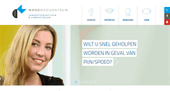 Desktop Screenshot of mondmedicentrum.nl