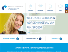 Tablet Screenshot of mondmedicentrum.nl